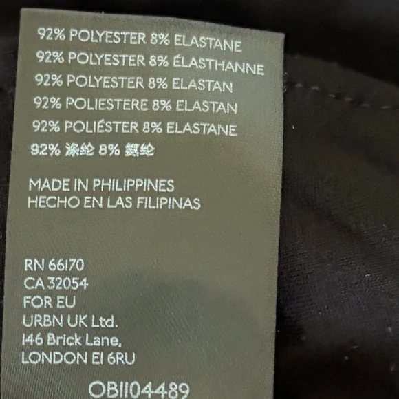 Anthropologie Paper Bag Black Pants Loose Fit Harem Barrell Leg Ankle Size SP - Picture 7 of 8